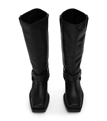 Boots Tony Bianco Biker Black Wax Calf Boots