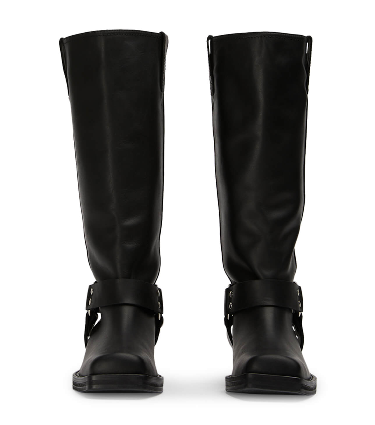 Boots Tony Bianco Biker Black Wax Calf Boots