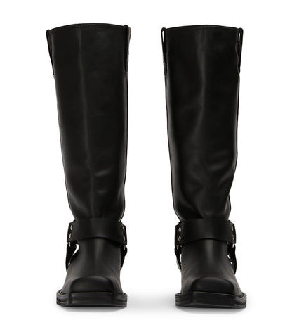 Boots Tony Bianco Biker Black Wax Calf Boots