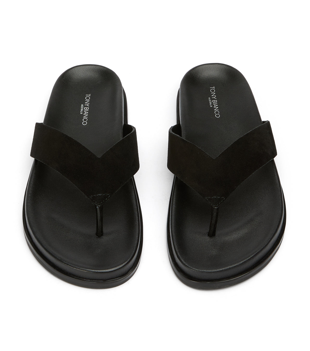 Flats|New Arrivals Tony Bianco Loop Black Suede Sandals