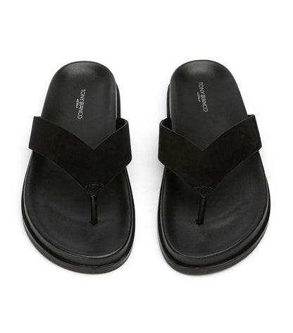 Flats|New Arrivals Tony Bianco Loop Black Suede Sandals