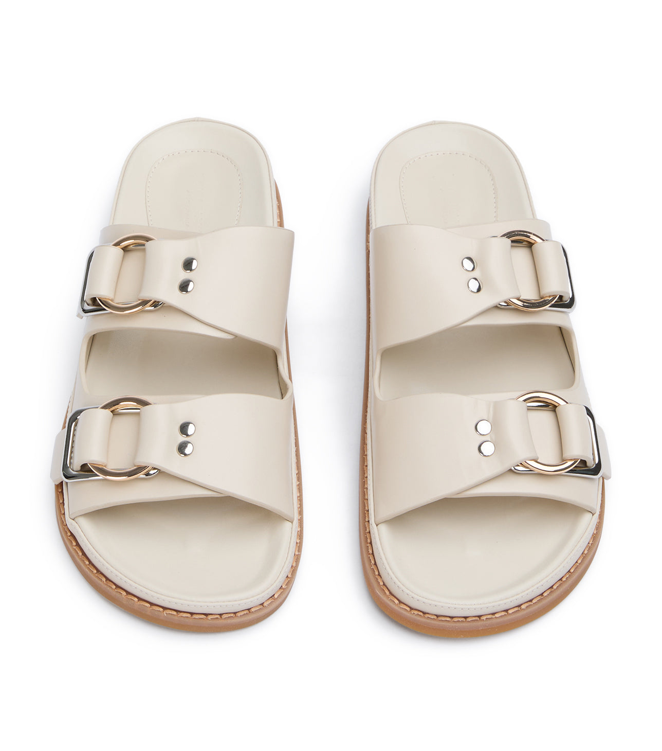 Flats Tony Bianco Hunter Vanilla Capretto Sandals