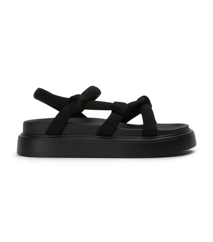 Flats Tony Bianco Jasper Black Scuba Sandals