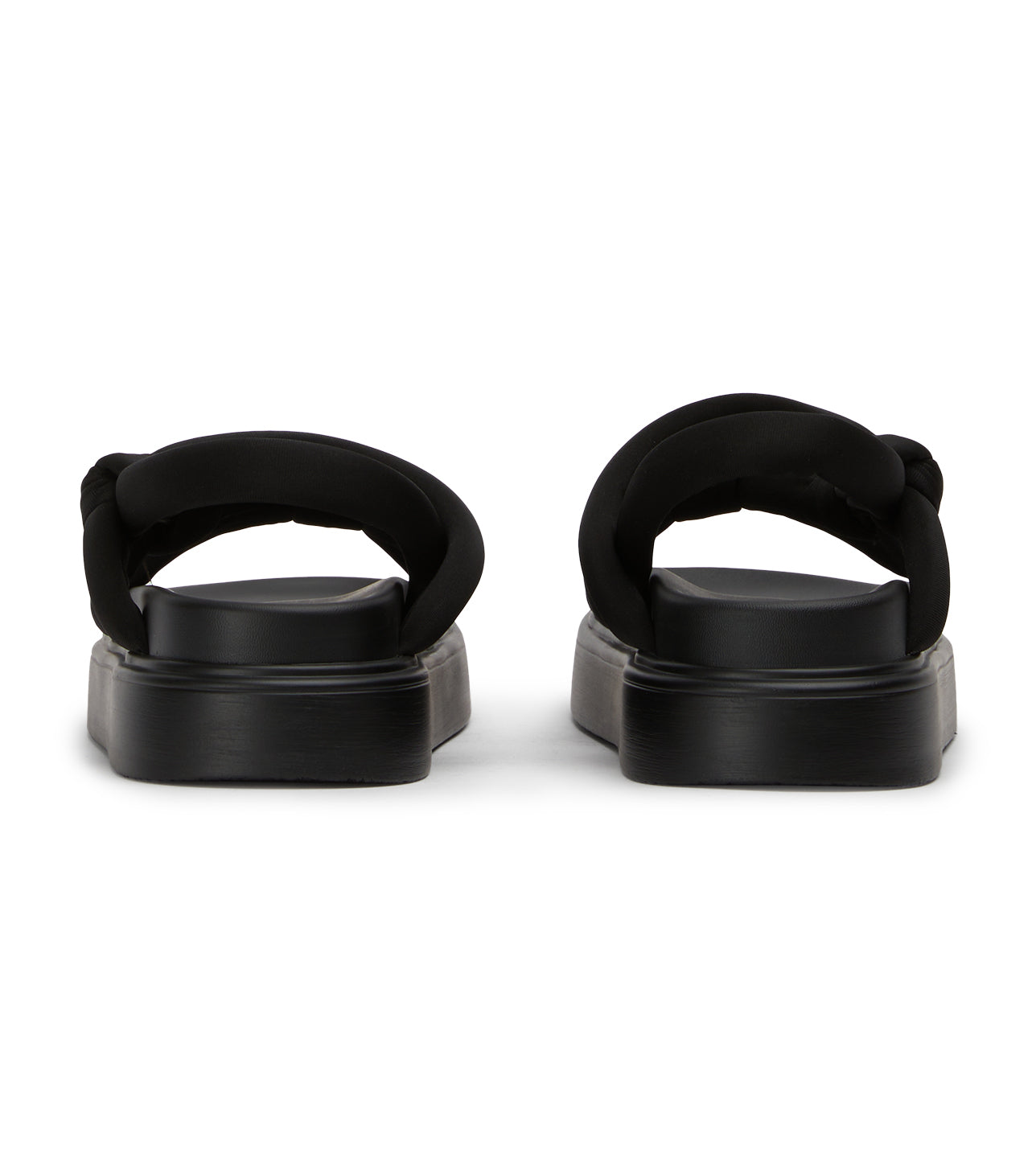 Flats Tony Bianco Jasper Black Scuba Sandals