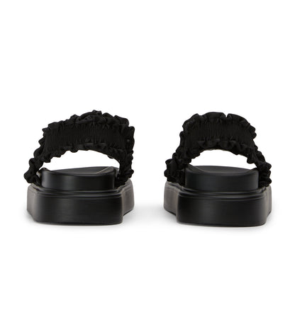 Flats Tony Bianco Jerry Black Ruffle Sandals