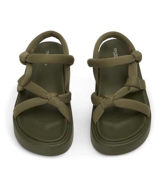 Flats Tony Bianco Jasper Khaki Scuba Sandals