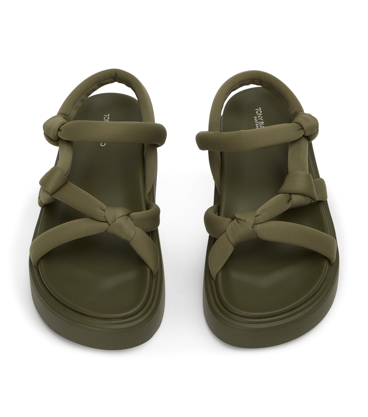 Flats Tony Bianco Jasper Khaki Scuba Sandals