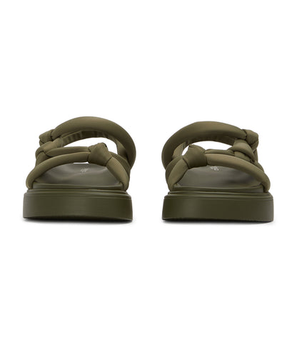Flats Tony Bianco Jasper Khaki Scuba Sandals