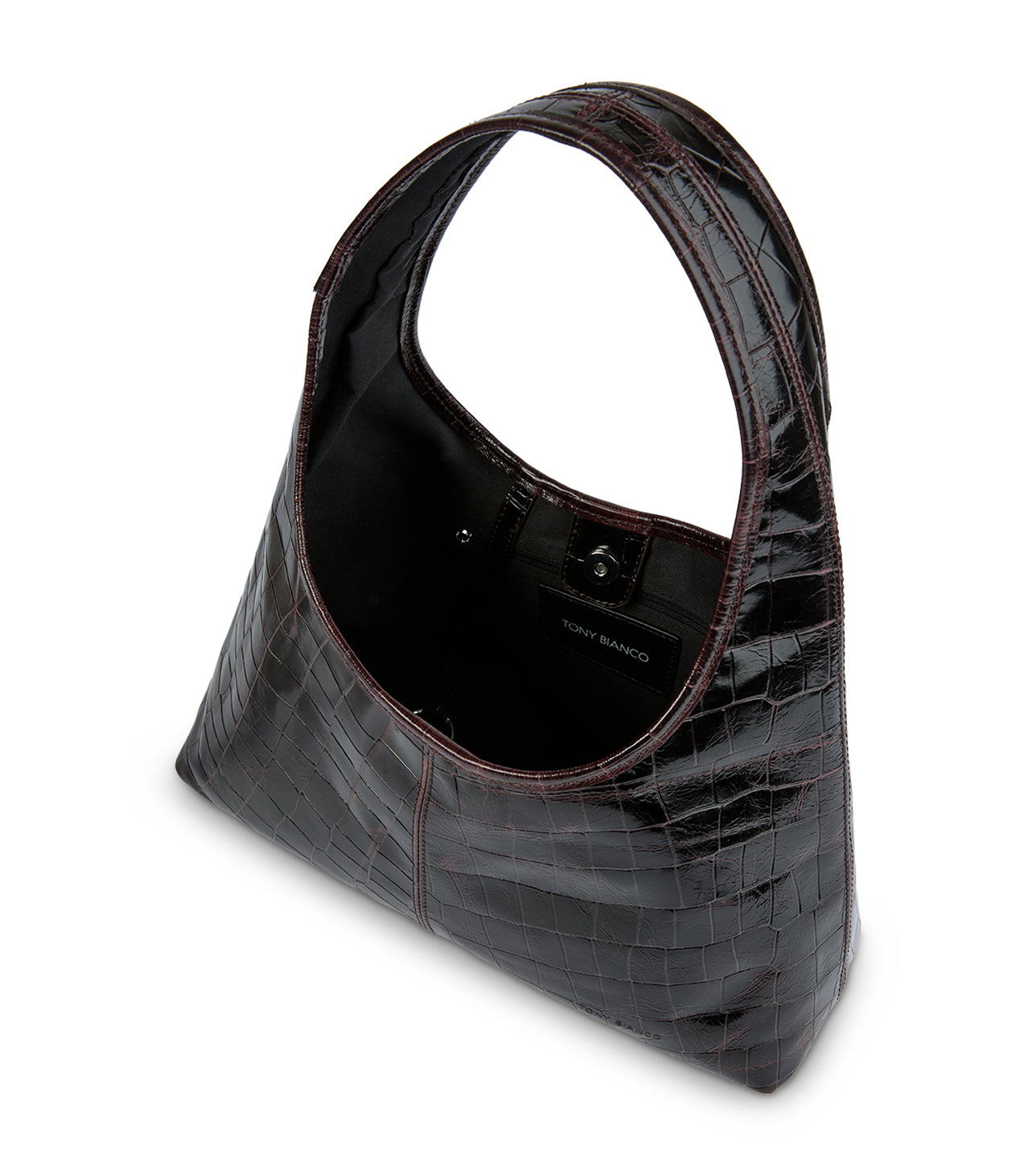 Handbags Tony Bianco Lula Burgundy Croc Shine