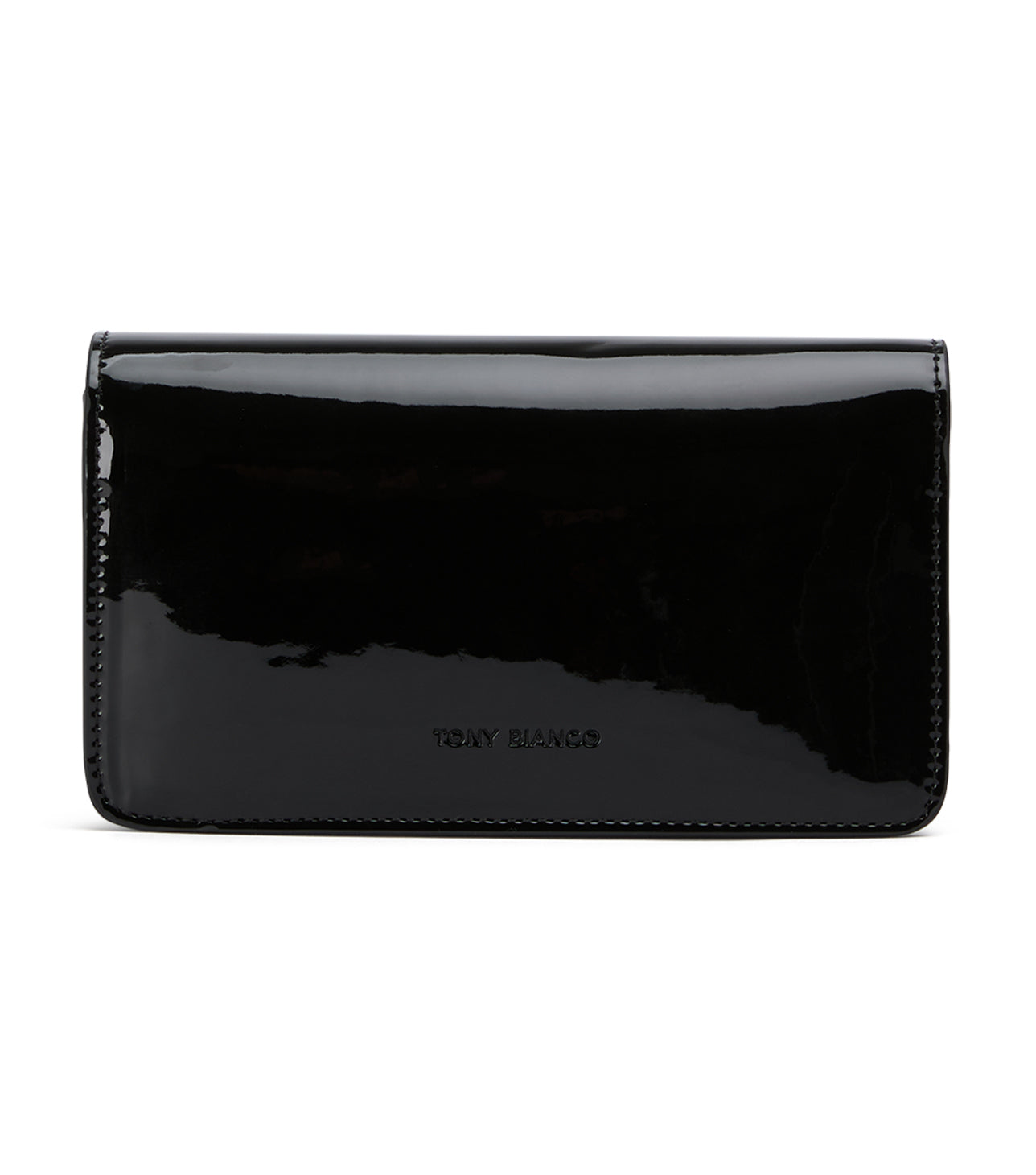 Handbags Tony Bianco Mags Black Patent Shoulder Bag