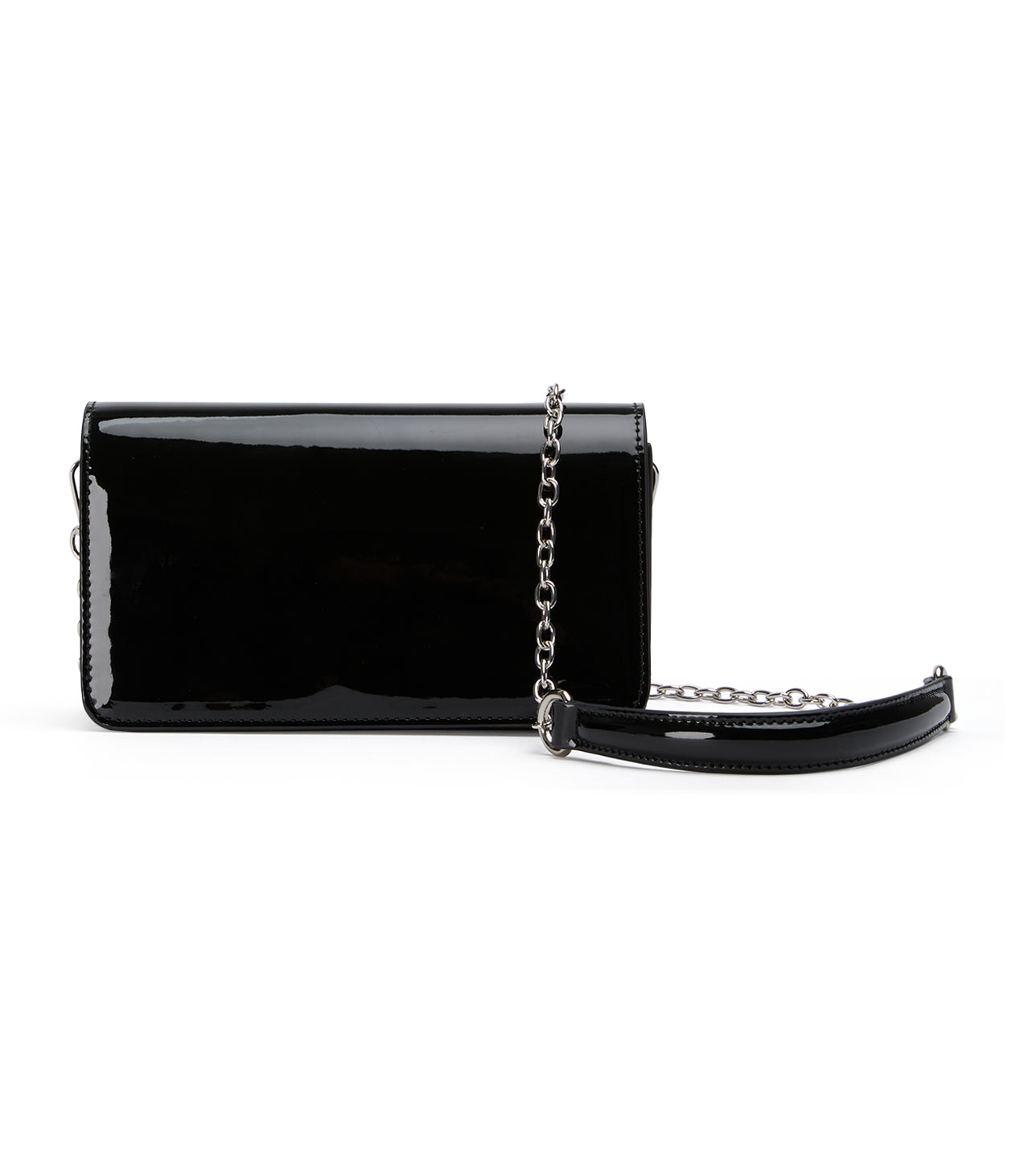 Handbags Tony Bianco Mags Black Patent Shoulder Bag