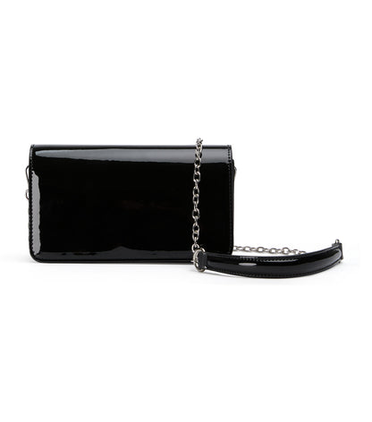 Handbags Tony Bianco Mags Black Patent Shoulder Bag