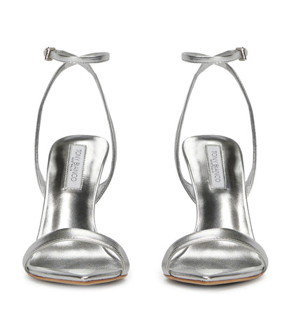 Sale Tony Bianco Milos Silver Nappa Metallic Heels