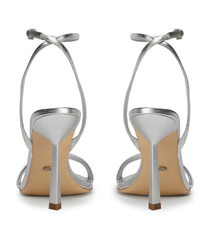 Sale Tony Bianco Milos Silver Nappa Metallic Heels