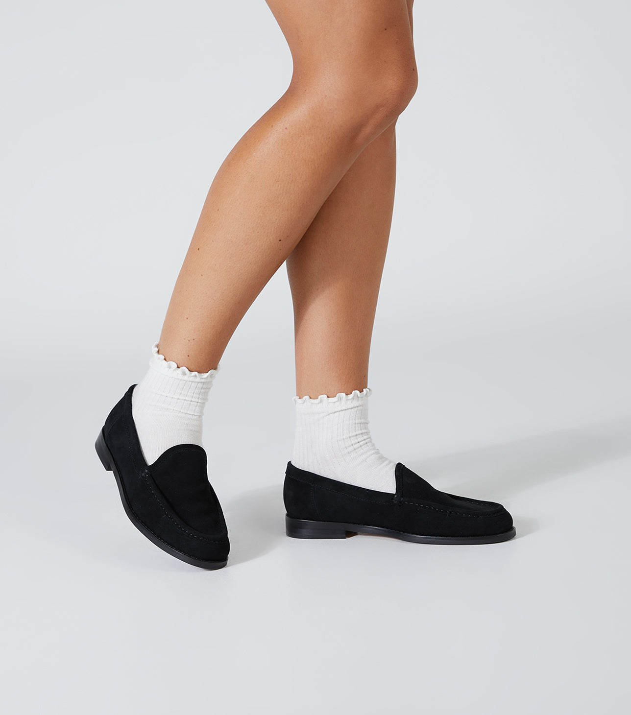 New Arrivals Tony Bianco Zoe Black Suede Flats