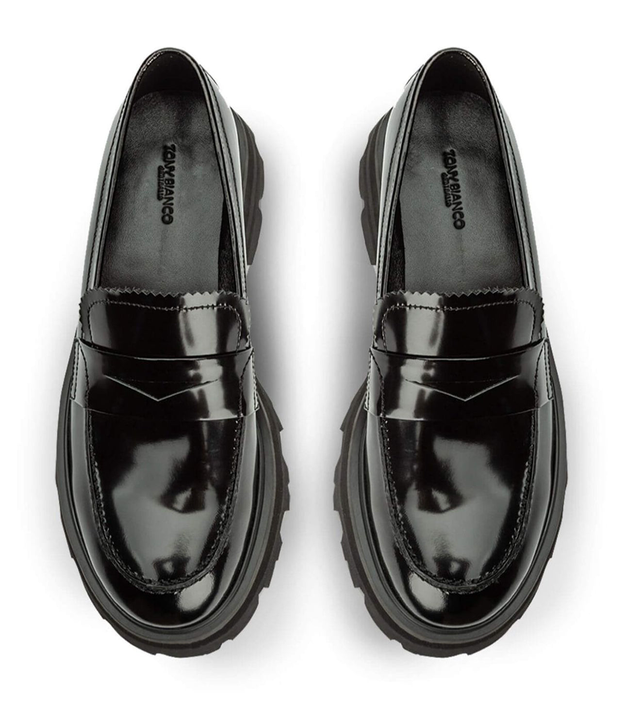 New Arrivals Tony Bianco Axell Black Hi Shine Casual Shoes