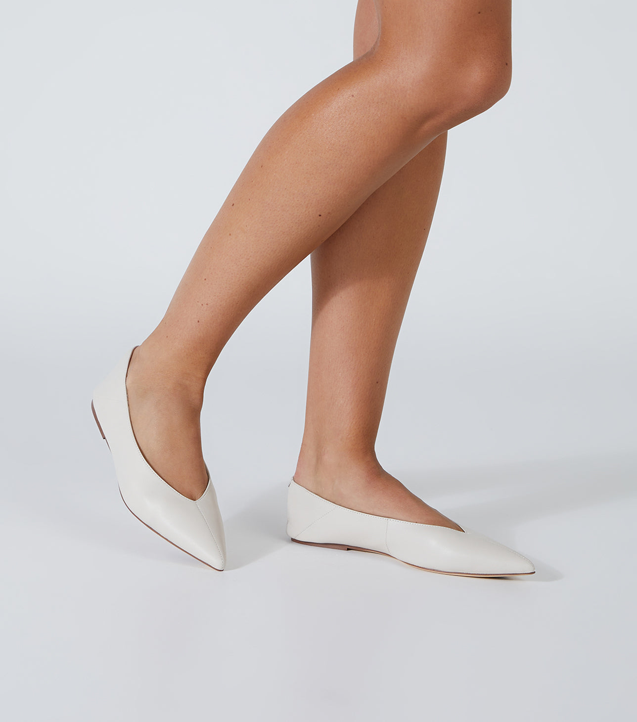 New Arrivals Tony Bianco Joop Dove Nappa Flats