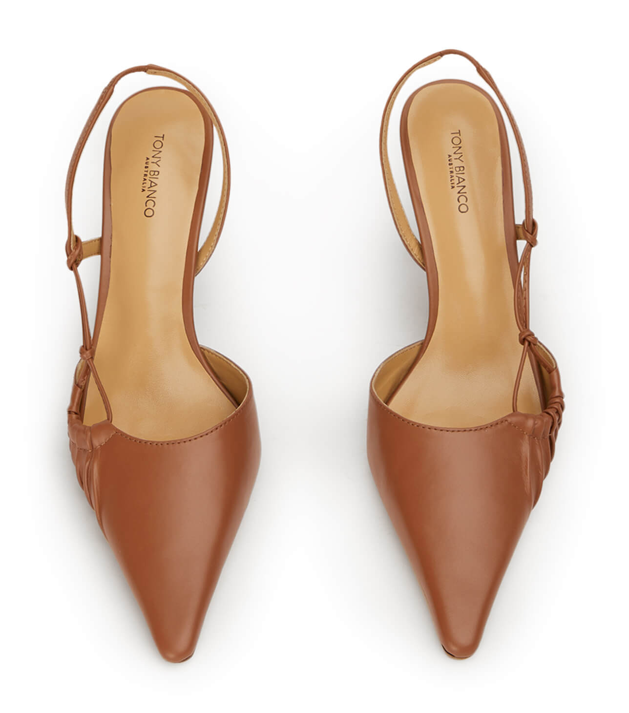 New Arrivals Tony Bianco Sakai Tan Capretto Heels