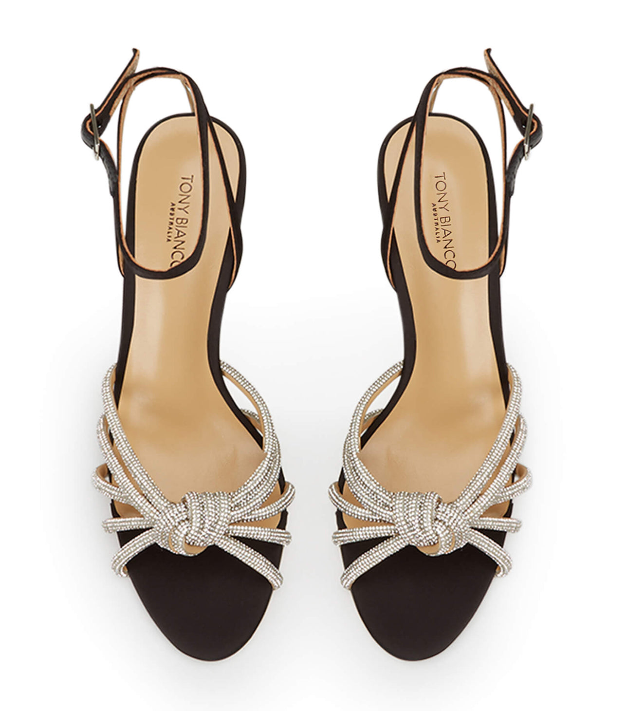 New Arrivals|Heels Tony Bianco Helena Black Satin Heels