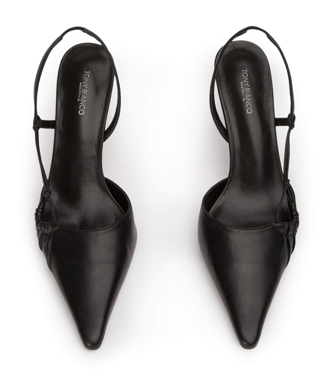New Arrivals Tony Bianco Sakai Black Nappa Heels
