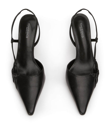 New Arrivals Tony Bianco Sakai Black Nappa Heels