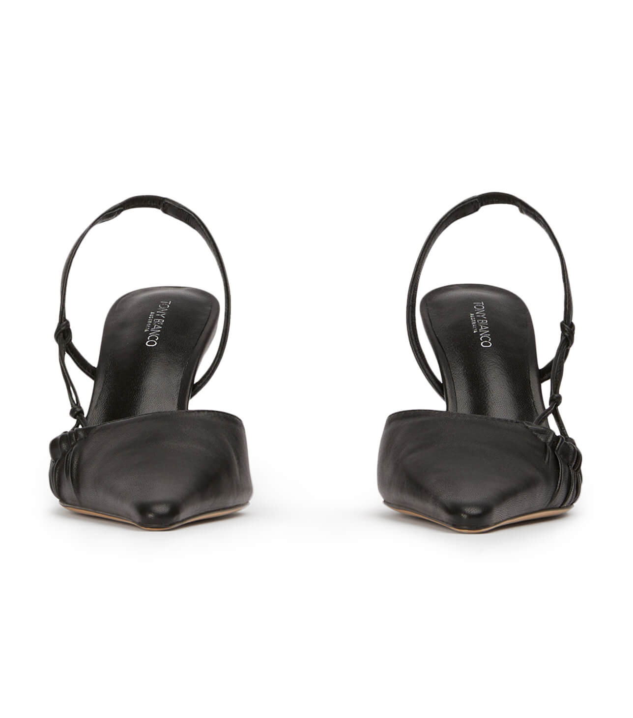 New Arrivals Tony Bianco Sakai Black Nappa Heels