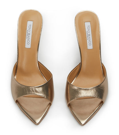 Heels Tony Bianco Malibu Amber Nappa Metallic Heels