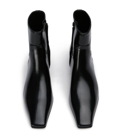 New Arrivals Tony Bianco Rupert Black Hi Shine Ankle Boots