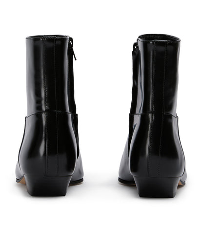 New Arrivals Tony Bianco Rupert Black Hi Shine Ankle Boots
