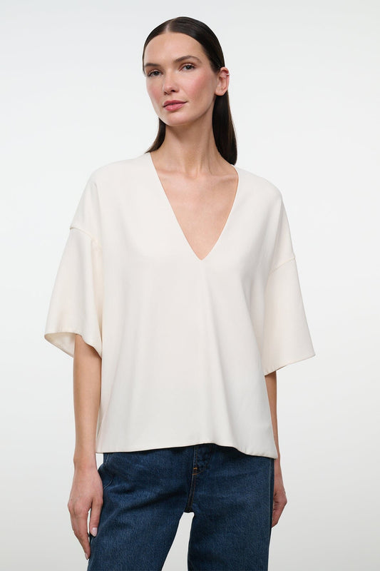STAUD Studio Tee Ivory