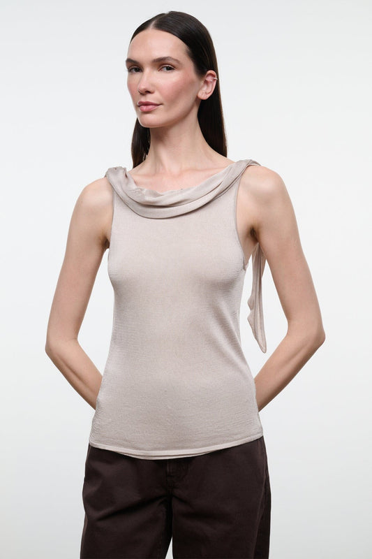 STAUD Liana Top Champagne