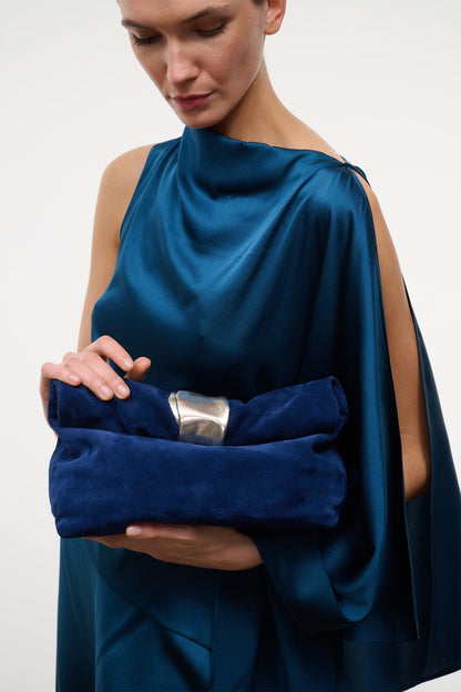 STAUD Cuff Clutch Cobalt
