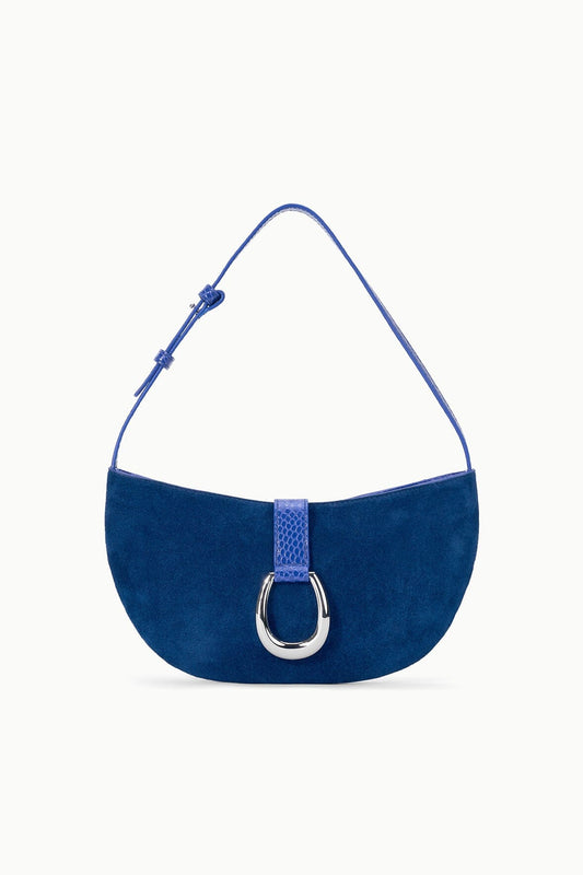 STAUD Harlow Crescent Shoulder Bag Cobalt