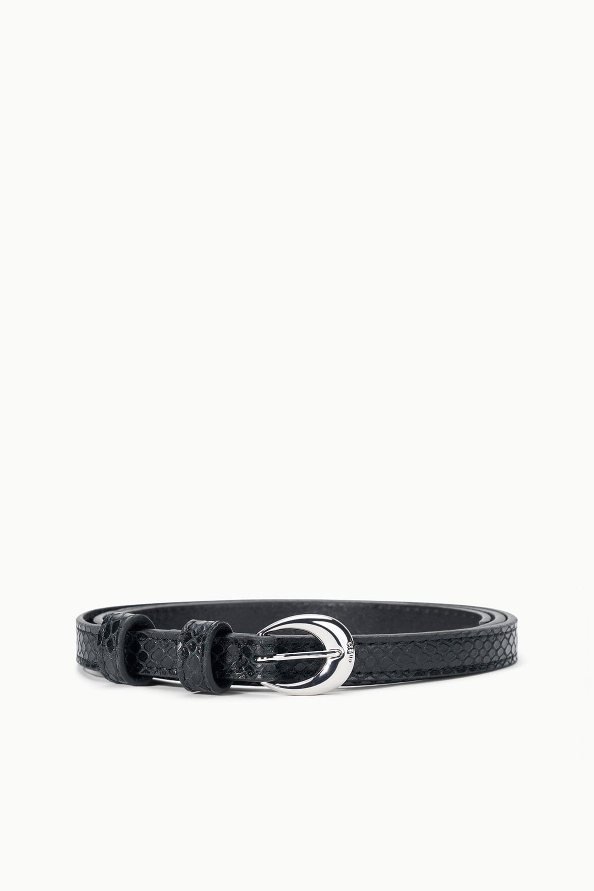 STAUD Slim Moon Buckle Belt - 13mm Black