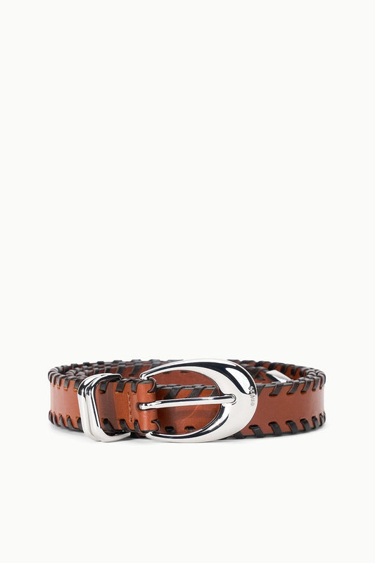 STAUD Moon Metal Keeper Belt - 26 Mm Tabac Espresso
