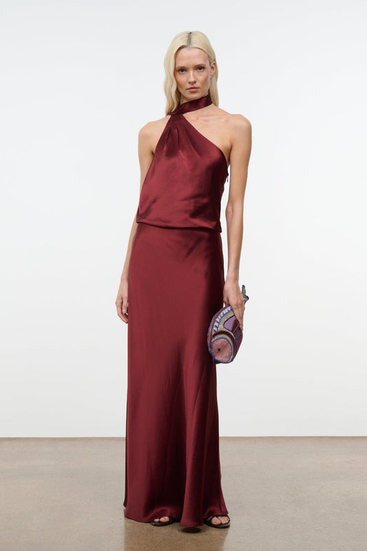 STAUD Estelle Dress Pinot
