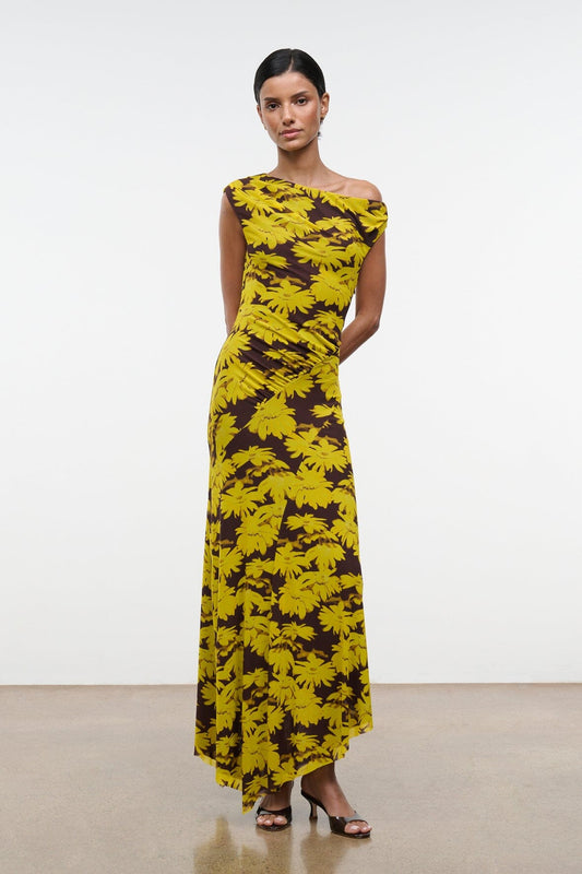 STAUD Amaris Dress Golden Daisy
