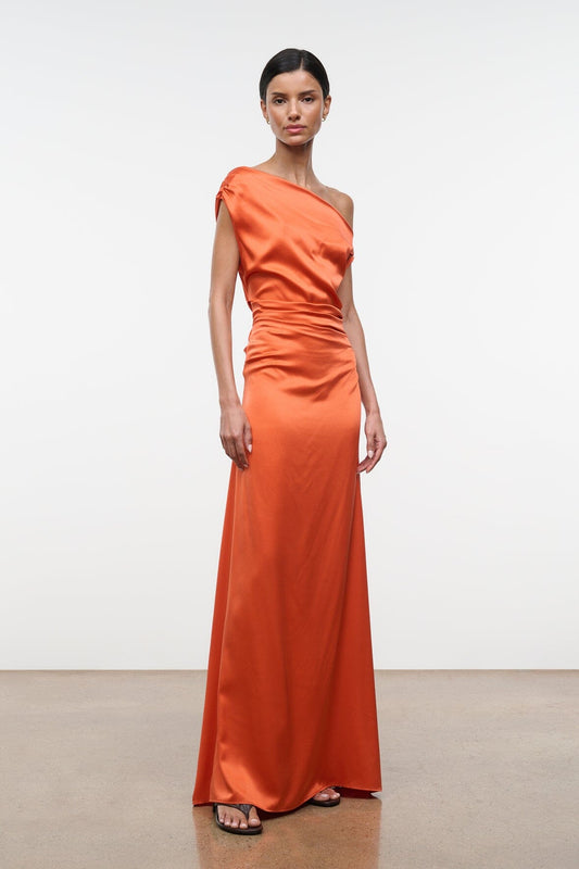 STAUD Phare Silk Maxi Dress Koi