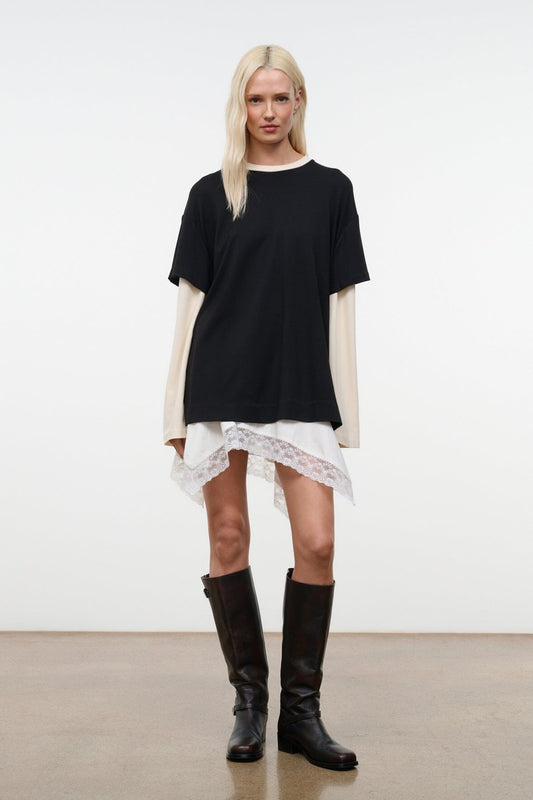 STAUD William Tee Black/Ecru