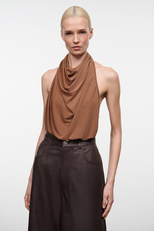 STAUD Monay Bodysuit Cigar