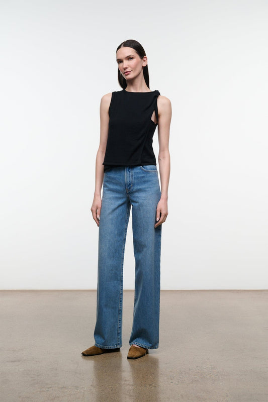 STAUD Enya Top Black
