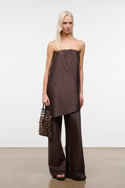 STAUD Georgia Silk Convertible Top Earth