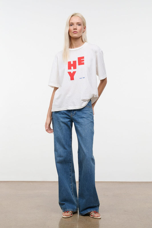 STAUD Liam Relaxed Tee Hey