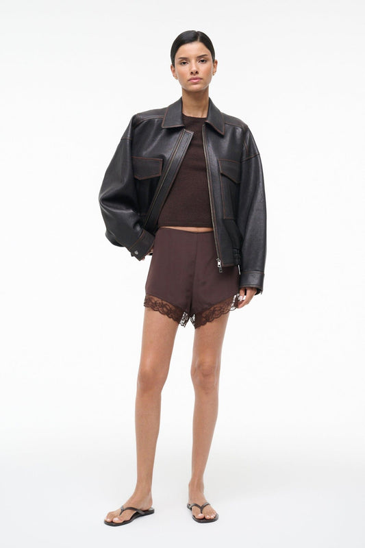 STAUD Von Silk Short Earth