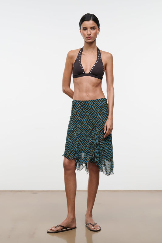 STAUD Reannah Skirt Tidal Shell