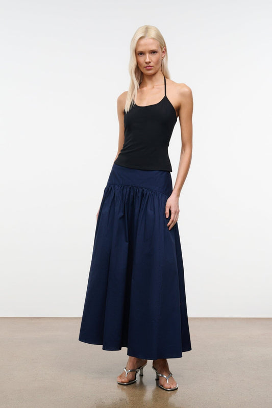 STAUD Procida Skirt Navy