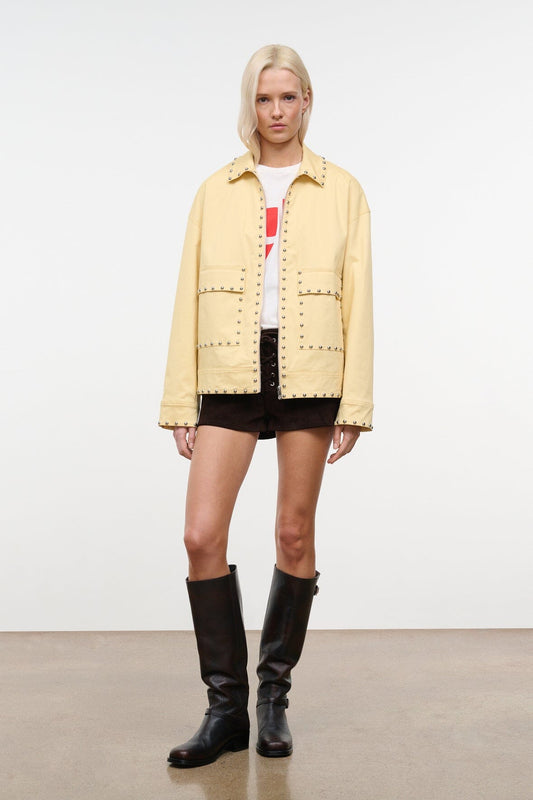 STAUD Clarke Jacket Butter Studs