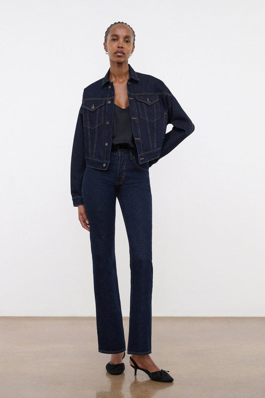 STAUD Glen Denim Jacket Indigo