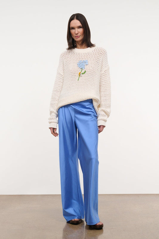 STAUD Giada Sweater Nantucket Hydrangea