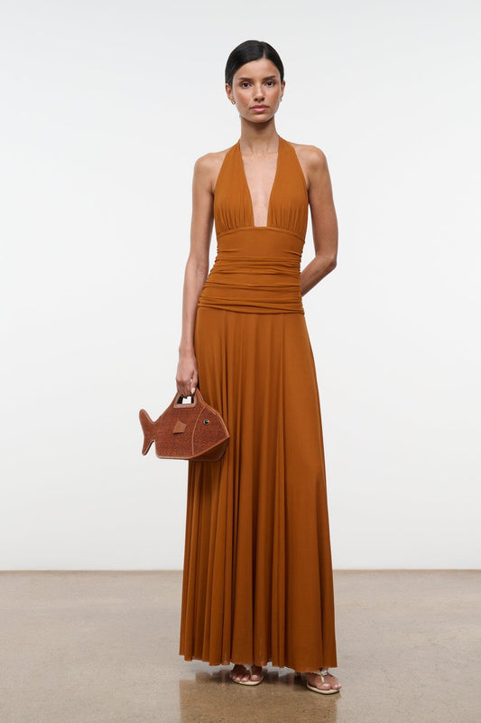STAUD Alessandra Dress Cocoa Butter